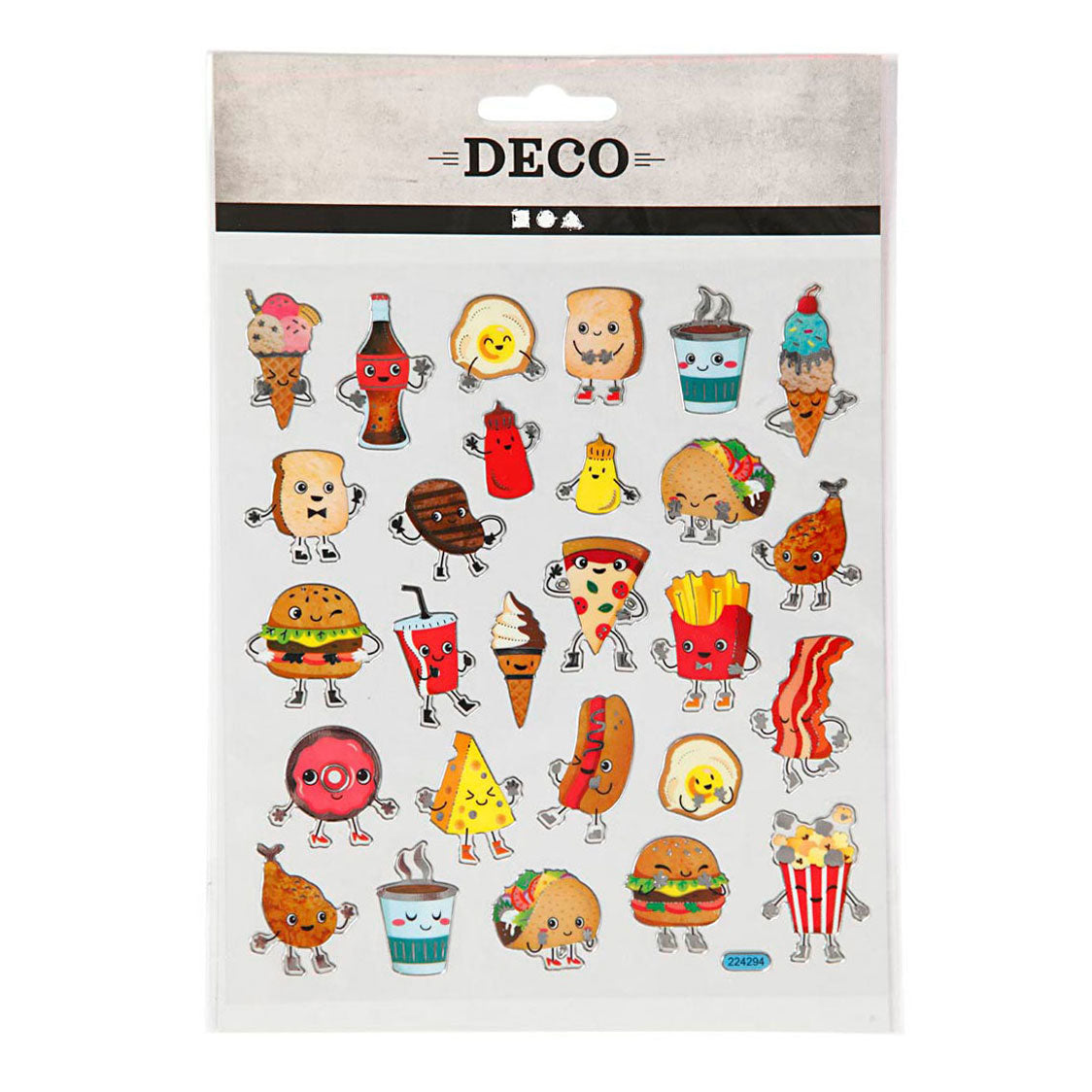 Creativ company stickers fast food, 1 vel