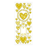 Creative Company Stickers Gold Hearts, 1 Vel