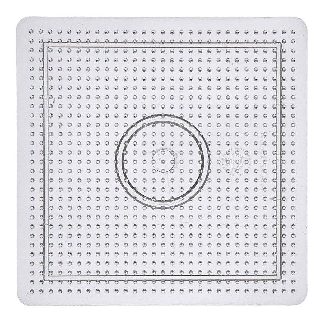 Creativ Company String perle signe carré Clear, 14,5 x 14,5 cm