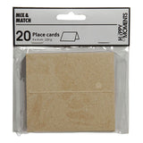 Creativ Company Name Cards Naturel, 20st.