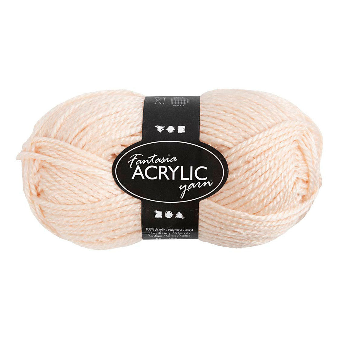 Creativ Company Fantasia Acryl Yarn Light Beige, 80m