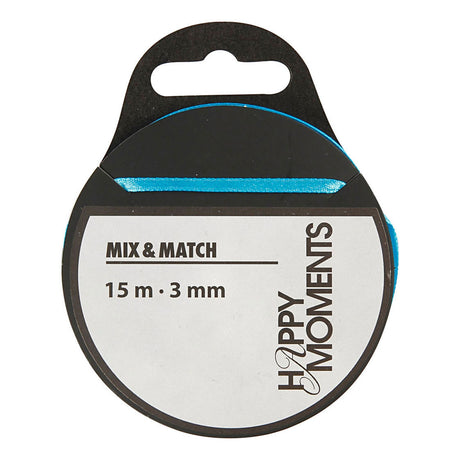 Creativ Company Satin Ribbon clair bleu, 15m