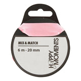 Creativ Company Satin Ribbon clair rouge, 15m