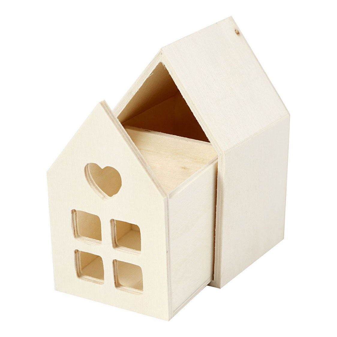 Creativ Company Wooden House se zásuvkou, 10,8 cm