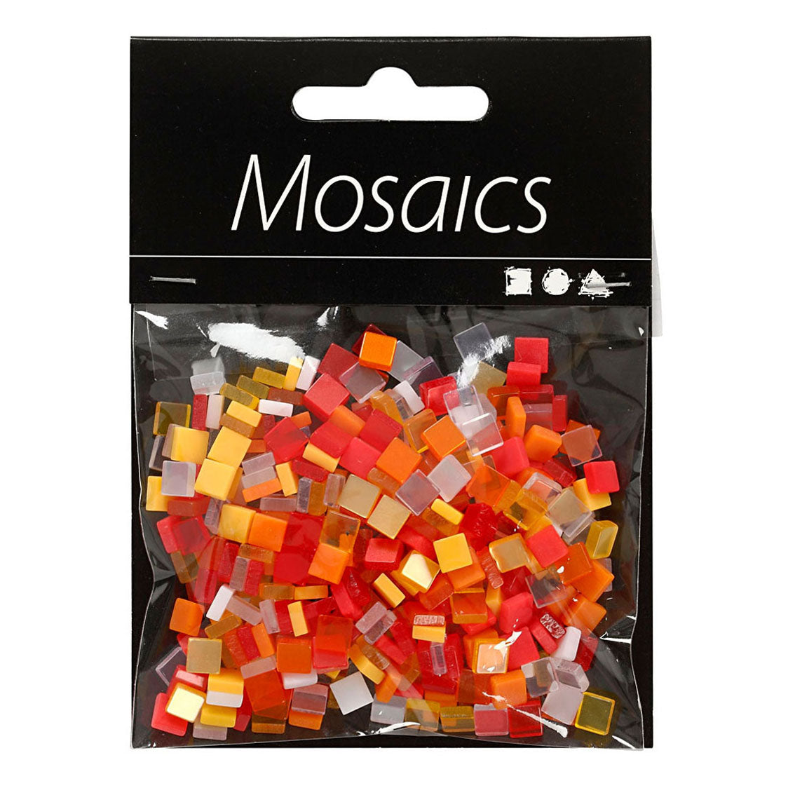 Creativ Company Mini Mosaic Red Orange 5x5 mm, 25 grammes