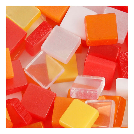 Creativ Company Mini Mosaic Red Orange 5x5 mm, 25 grammes