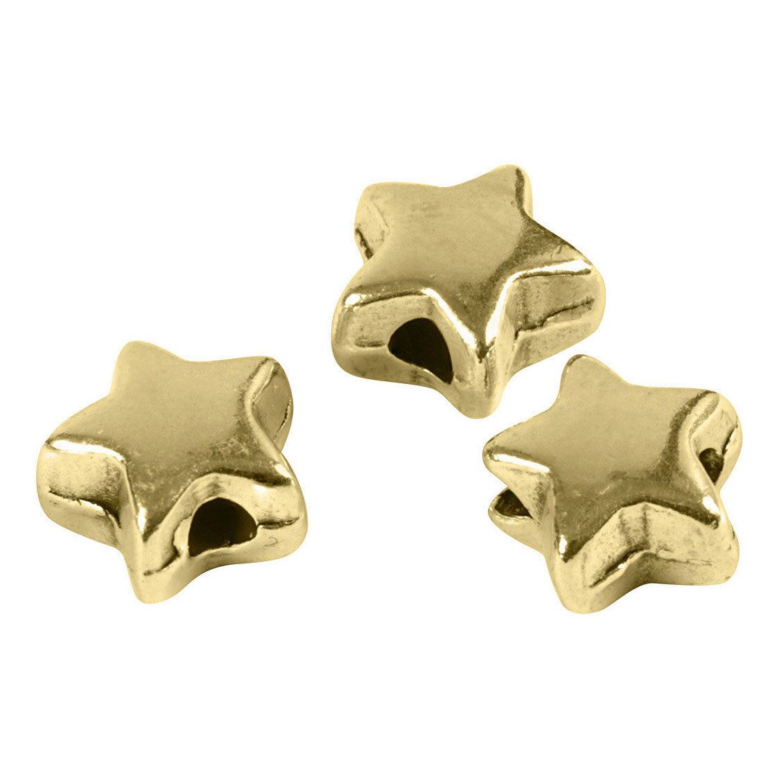 Creativ Company Spacer Beads Gilded, 3st.