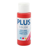 Creativ Company pluss farge akryl maling jul rood, 60 ml