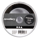 Société créative https: www.ccobby.nl polyester-cord-thickness-1-mm-black-50-m-1-roll