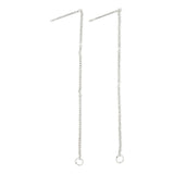 Société créative https: www.ccobby.nl boucles d'oreilles-de-chaîne-l-70-mm-plaqué-argent-1-paire