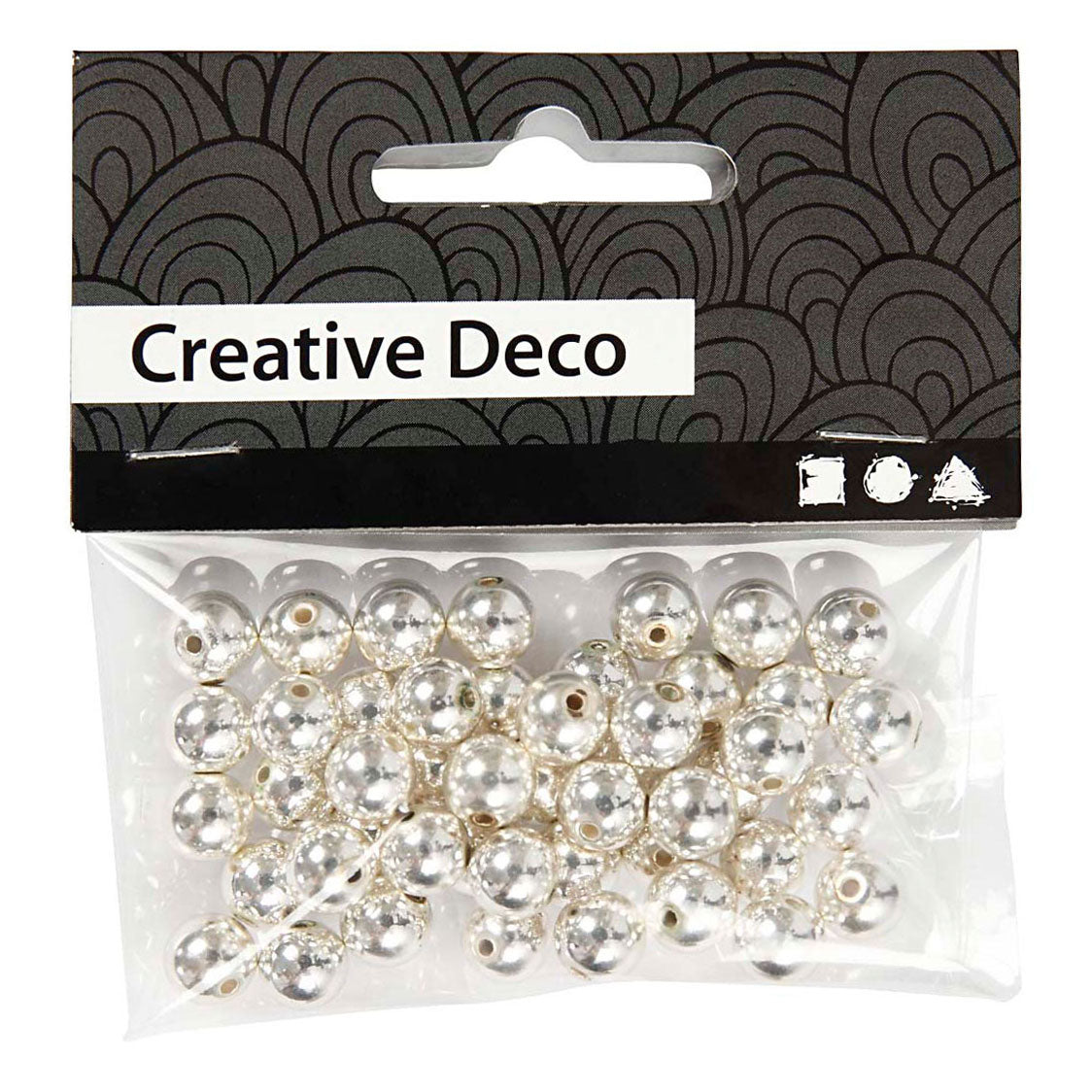 Société créative https: www.ccobby.nl perles de cire-d-8-mm-hole size-1-mm-silver-50-piece-1-box