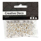 Société créative https: www.ccobby.nl perles de cire-d-8-mm-hole size-1-mm-silver-50-piece-1-box