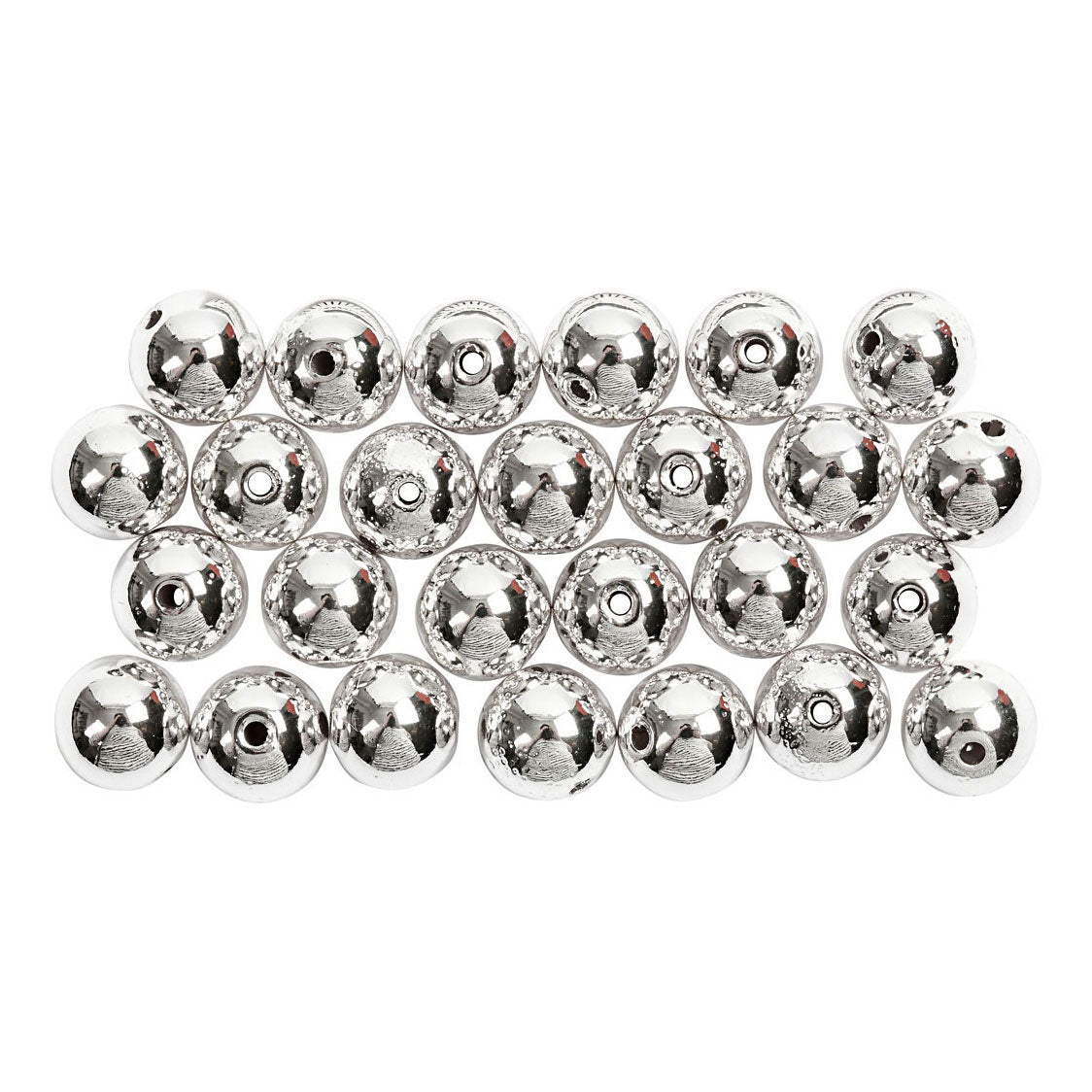 Société créative https: www.ccobby.nl perles de cire-d-8-mm-hole size-1-mm-silver-50-piece-1-box