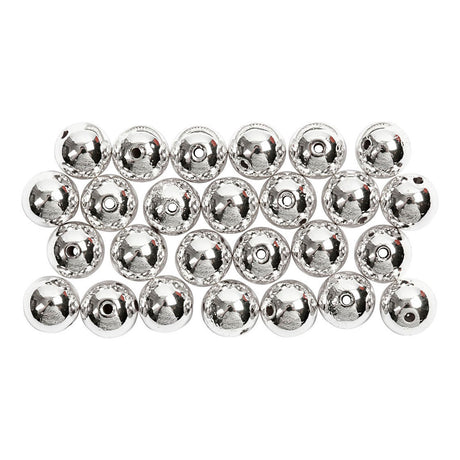 Société créative https: www.ccobby.nl perles de cire-d-8-mm-hole size-1-mm-silver-50-piece-1-box