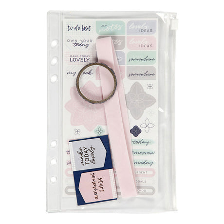 Pouche en plastique Creativ Company avec accessoires