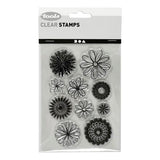 Creative Company Silicone Stamps Flowers, 1 foglio