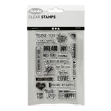 Creativ Company Silicone Stamps Texte en anglais. 1 feuille