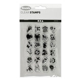 Creativ Company Silicone Stamps Petits salutations sucrées, 1 feuille
