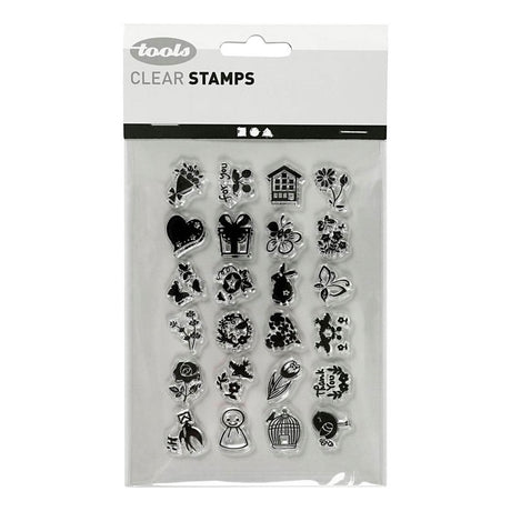 Creativ Company Silicone Stamps Petits salutations sucrées, 1 feuille