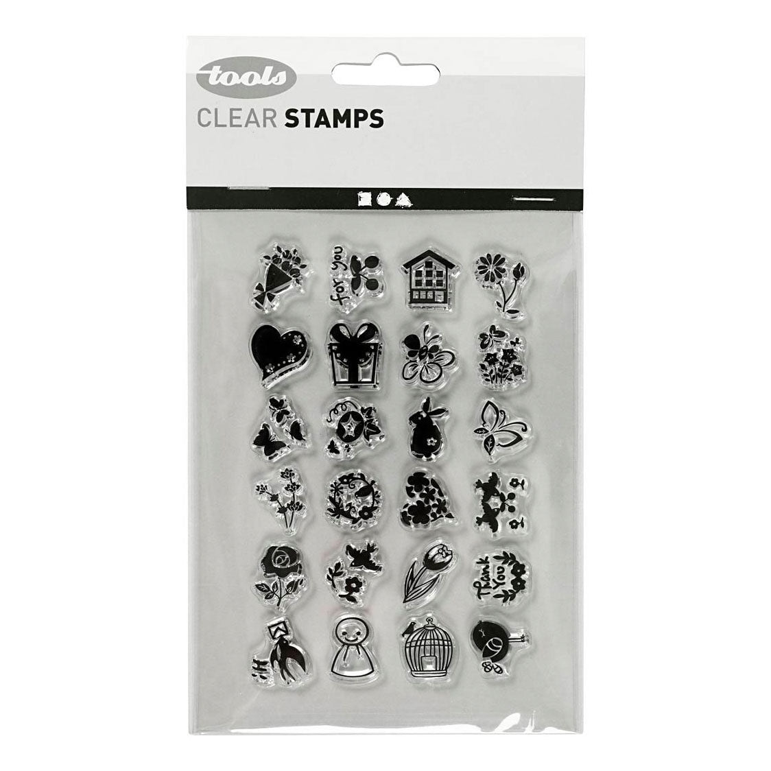 Creative Company Silicone Stamps Small Sweet Greetings, 1 foglio