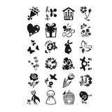 Creative Company Silicone Stamps Small Sweet Greetings, 1 foglio