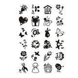 Creativ Company Silicone Stamps Petits salutations sucrées, 1 feuille