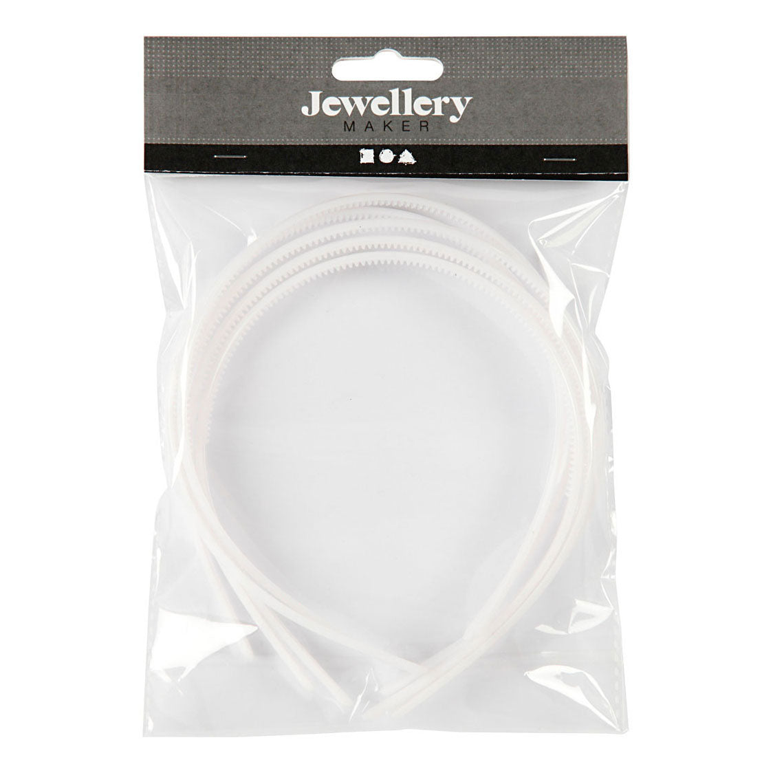 Creative Company Hair Bands White, 5st.