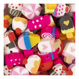 Perles figurines Creativ company, bonbons, d 10 mm, diamètre du trou 1,5 mm, env. 60 pièces, 60 pièces 1 boîte