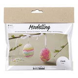 Creativ Company Mini Hobbyset Modeling Egg avec des perles, 2e.