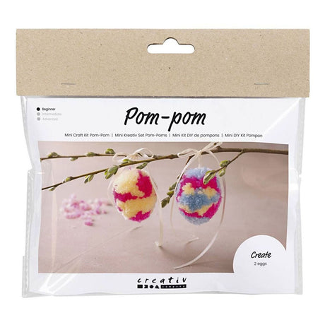 Creativ company mini hobby set oeuf pompon, 2 pcs. Pâques