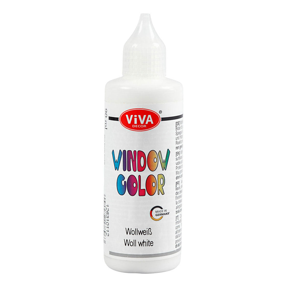 Creativ Company Window Color Sticker og Glass Paint White, 90ML