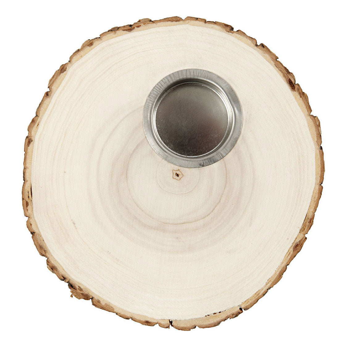 Creativ Firma Holz Disk Téi Liichthalder 14-16cm