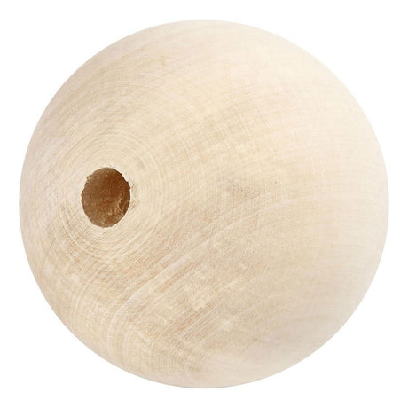 Creativ company perle en bois 80 mm taille de trou 12 mm
