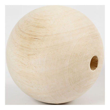 Creativ company perle en bois 80 mm taille de trou 12 mm