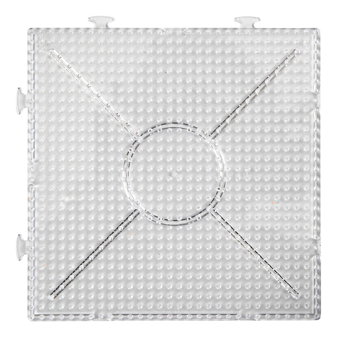 Creativ Company String perle signe Clear Square 15x15cm, 2st.