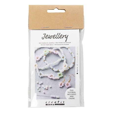 Creativ Company Mini Hobbyset Bijoux Bracelet élastique et boucle d'oreille