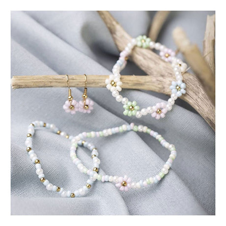 Creativ Company Mini Hobbyset Bijoux Bracelet élastique et boucle d'oreille