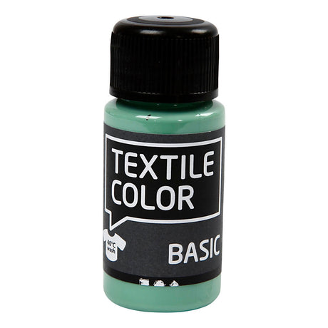 Creativ Company Textile Couleur semi-coverging Textile Paint - Zeegroen, 50ml