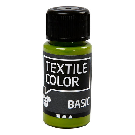 Creativ Company Textile Couleur semi-covergage Textile Paint - Kiwi, 50ml