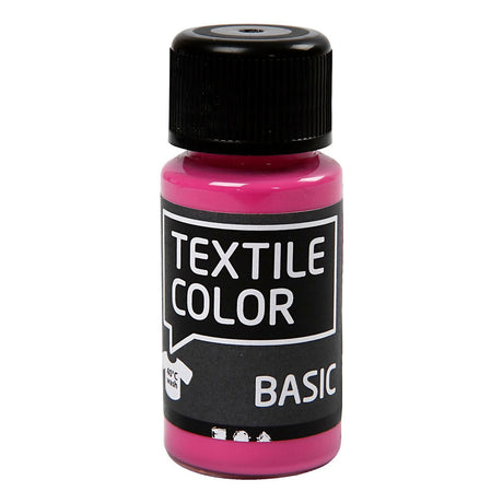 Creativ Company Textile Couleur semi-covêtement de peinture textile - rose, 50 ml