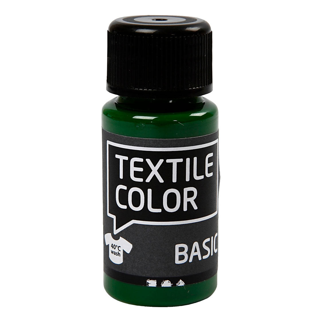 Creative Company Textil Color Semi-Covering Textile Paint Olive Green, 50 ml