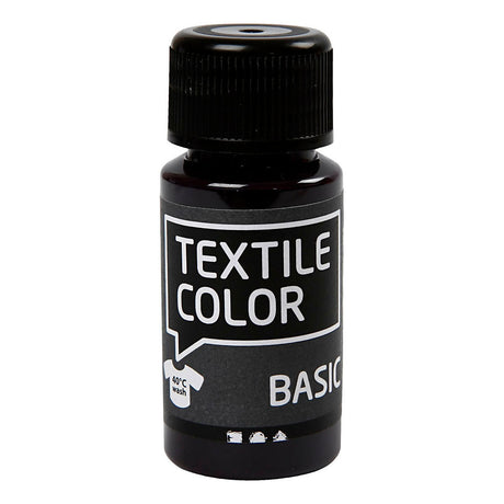 Creativ Company Textile Couleur semi-covergée de peinture textile - rouge violet, 50 ml
