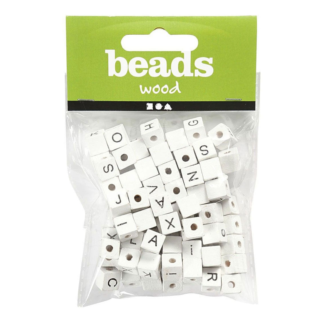 Creativ Company Letter Beads White A-Z, 92st.