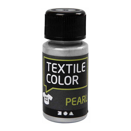 Colory Company Couleur textile de couverture de peinture textile - Perle d'argent, 50 ml