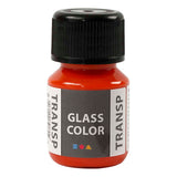 Creativ Company Glass Color Transparent Paint Orange, 30 ml