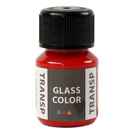 Creativ company verre coloré transparent, rouge, 35ml