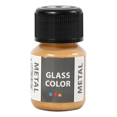 Creativ Company Glass Color Metal Paint - Gol, 30 ml