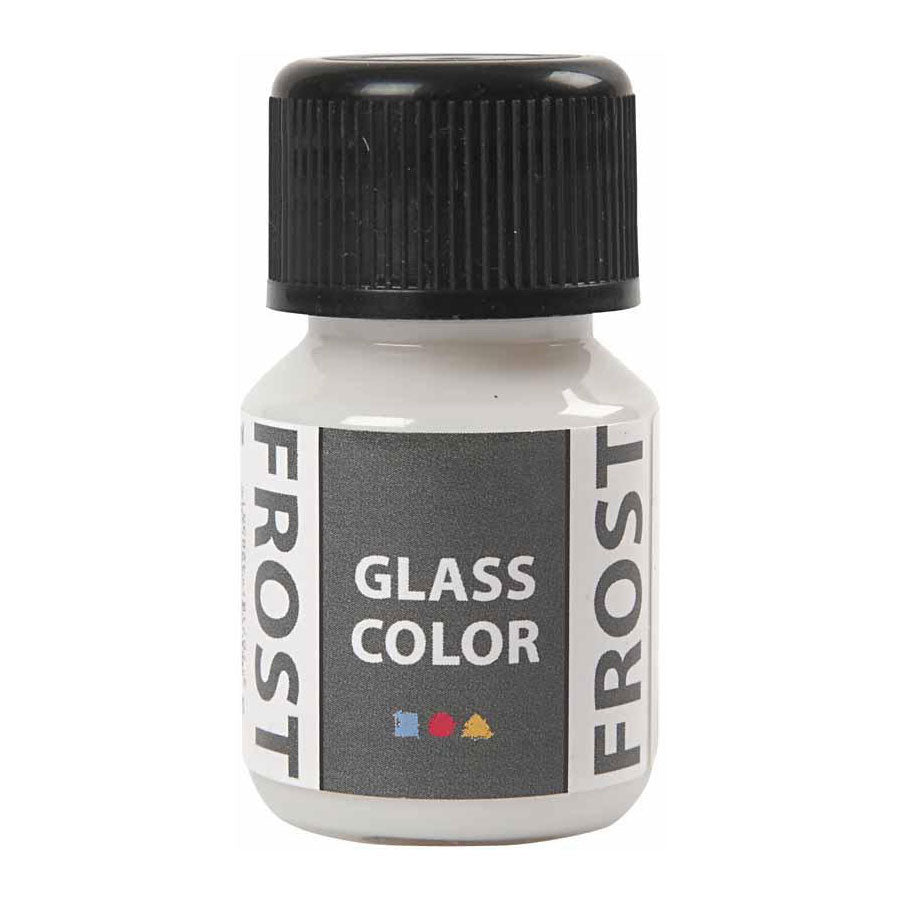 Creativ Company Glass Color Frost Paint - blanc, 30 ml