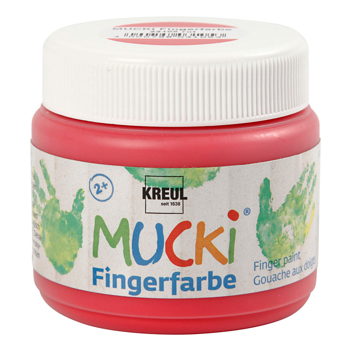Creativ Company Mucki Finger Paint - Rouge, 150 ml