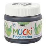 Creativ Company Mucki Finger Paint - noir, 150 ml